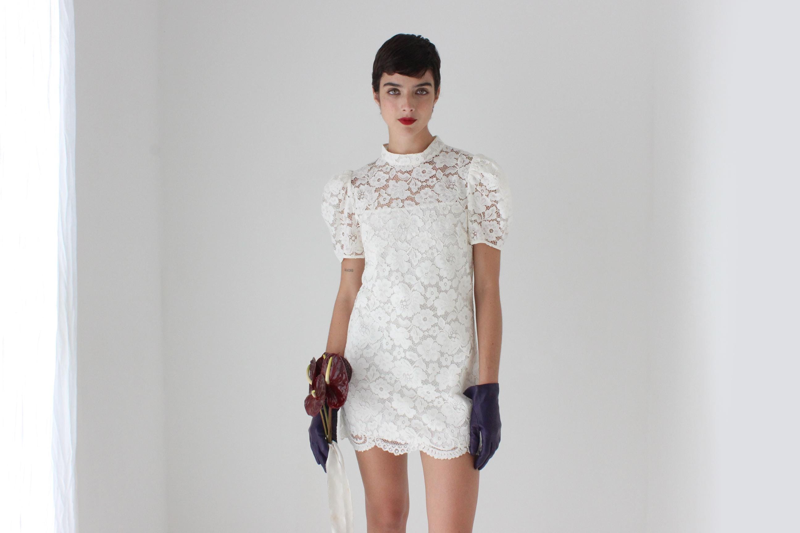 marc jacobs lace mini dress Marc by Marc Jacobs Dita Lace Mini Dress M Marc by Marc Jacobs