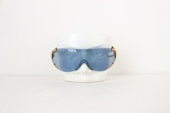 Early 90s Dolce and Gabbana [D&G] Blue Lens Overs… - image 3