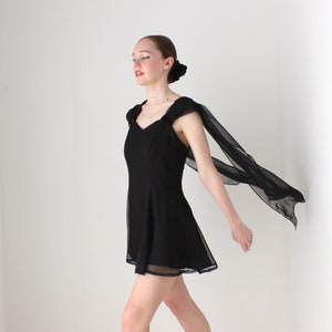 BALLETCORE Heavenly 80s Flutter Organza Cocktail Dress by Ariana