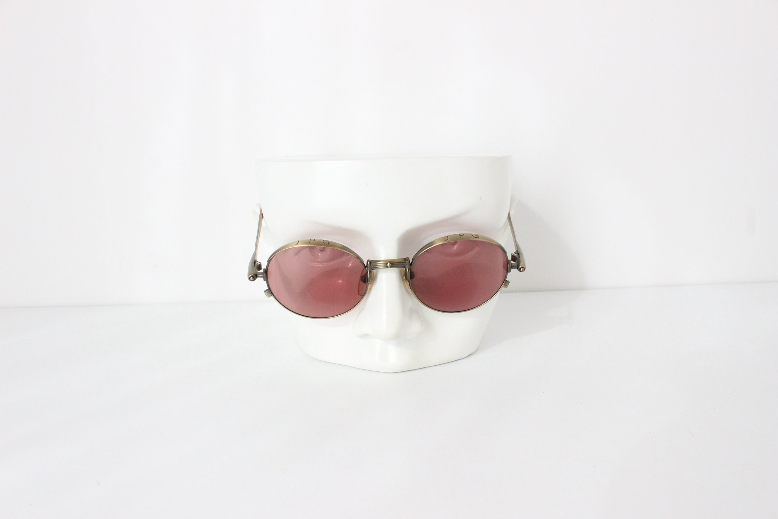 90s Jean Paul Gaultier Collectible Archival Brass Steam Punk Round