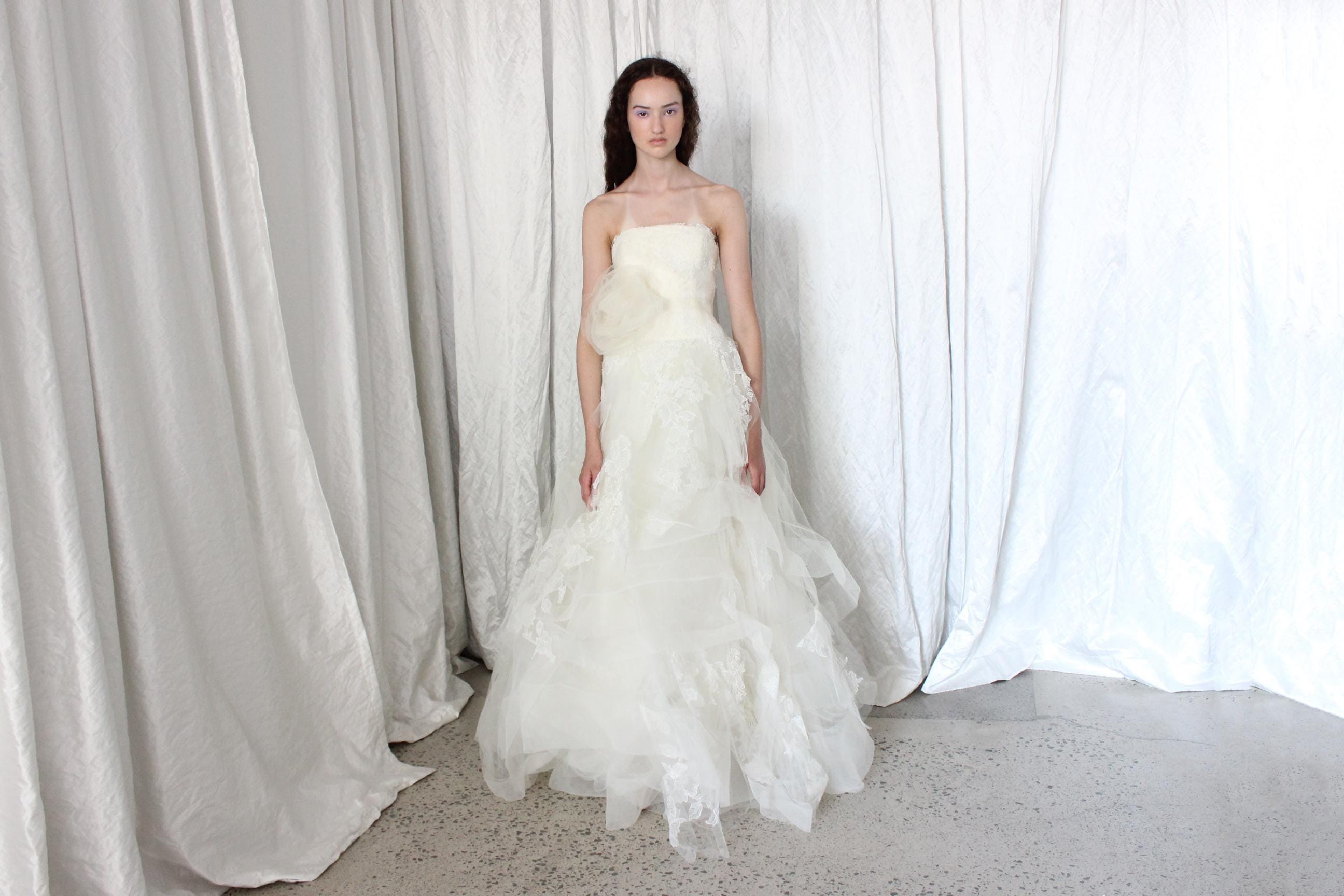 white by vera wang organza rosette wedding dress Vera Wang, Organza Rosette New Wedding Dress Save 38%