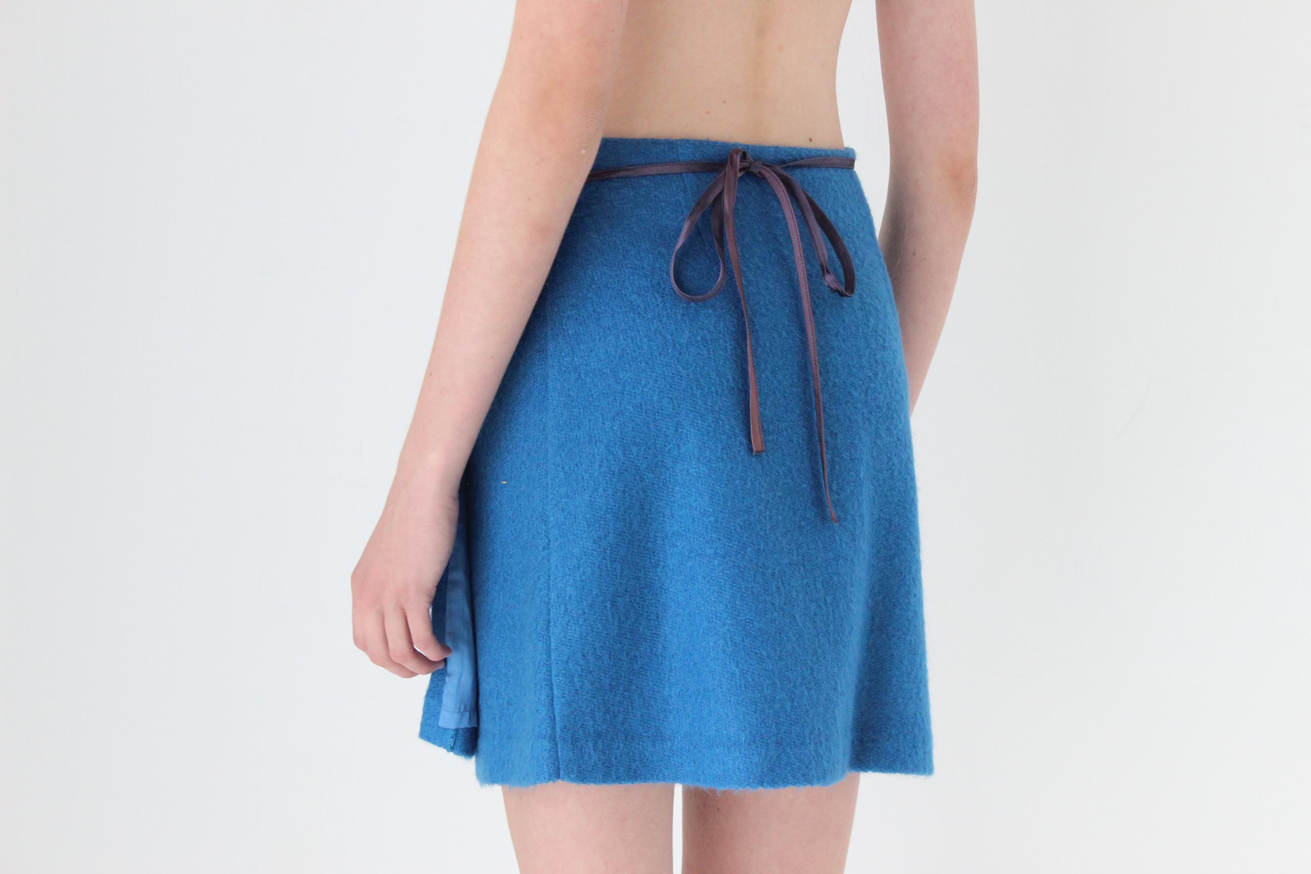 FRENCH COLLECTION 90s Kenzo Jungle Mohair & Wool Knit Mini Wrap