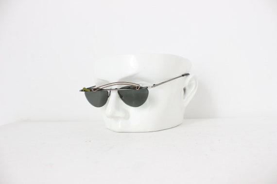 80s NEOSTYLE Germany Asymmetric Metal Art Sunglas… - image 2