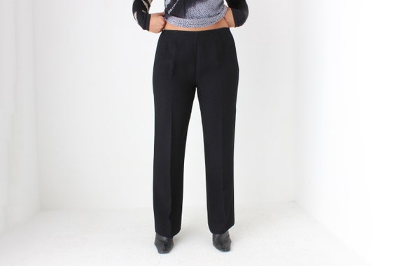 2000s PRADA Vintage Perfect Black Minimal Trousers - Etsy