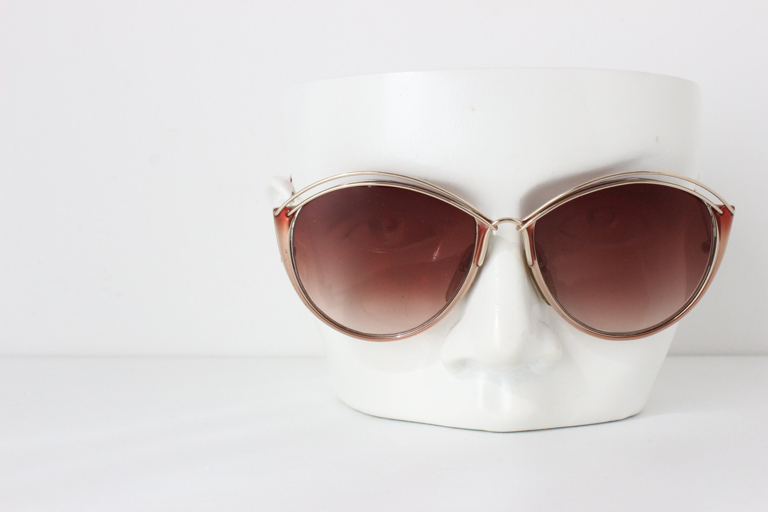 Vtg Christian Dior Oversized Butterfly Sunglasses Burgundy Marbled Frames Only Vintage Dior 80s Oversized Butterfly Sunglasses Germany – re  main image 2