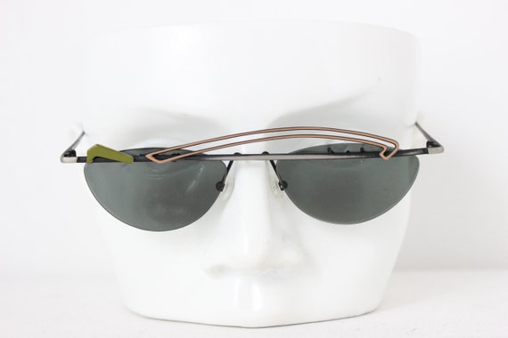 80s NEOSTYLE Germany Asymmetric Metal Art Sunglas… - image 7