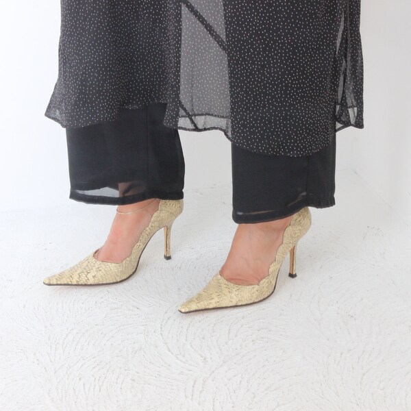 snakeskin mules