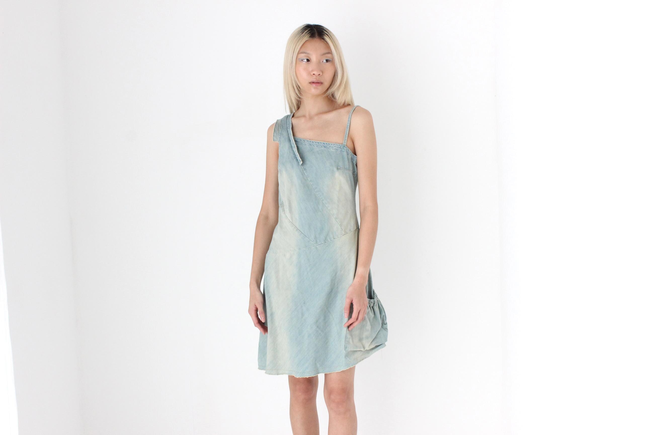 lea chiffon asymmetrical maxi dress Giselle Mini Dress Dark Denim