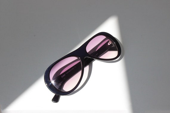 2000s Italian Vintage Resin Aviator Sunglasses by… - image 7