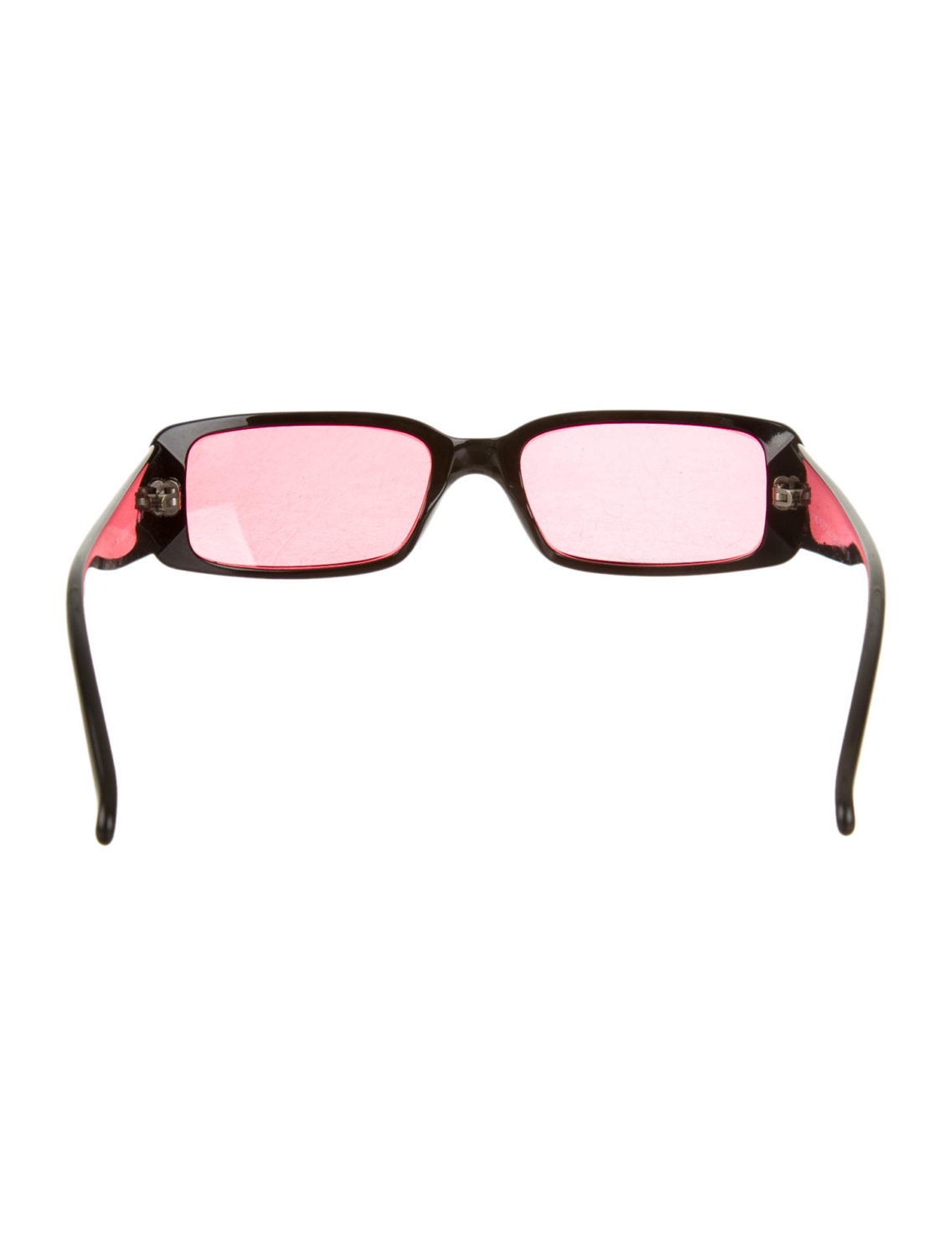 90s GUCCI Red Lens Y2K Sci Fi Square / Rectangle Zoolander