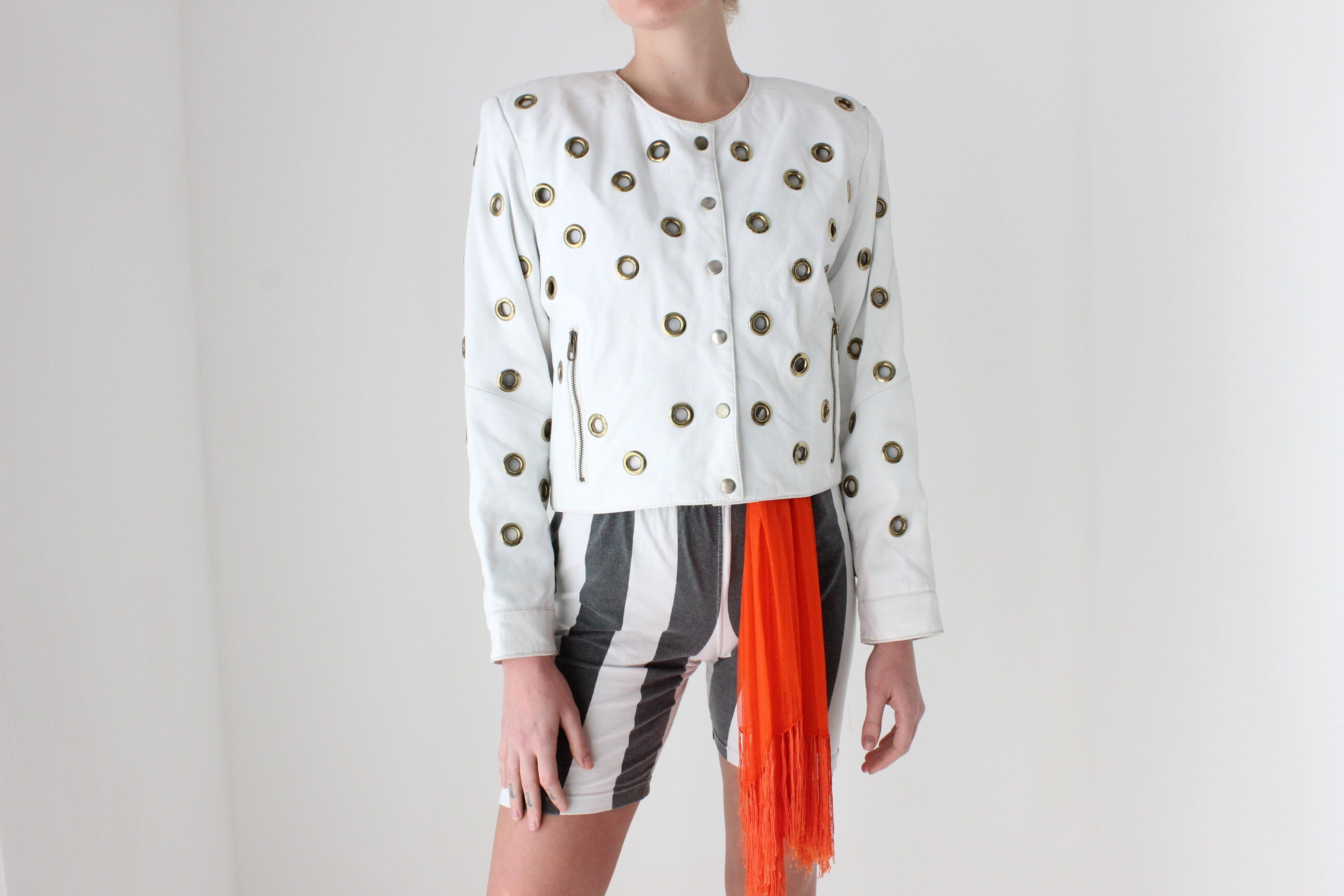 Cropped linen jacket - Women | MANGO OUTLET USA