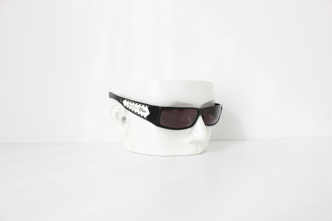 ディオール　DIOR AIR 2シールド　サイバー　テック　サングラスY2K Christian Dior Airspeed 2 RARE Vintage Y2K Rimless Shield