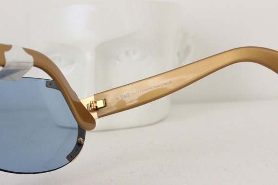 Early 90s Dolce and Gabbana [D&G] Blue Lens Overs… - image 10