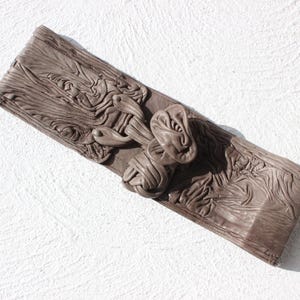 80s Italian Vintage Textural Leather Art Thick Statement Waist Belt