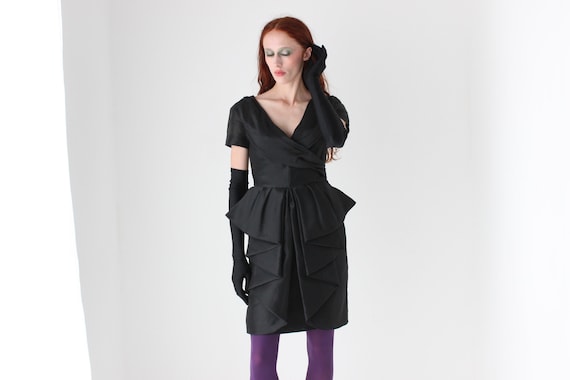 moschino cocktail dress Moschino Black Dress With Bow XS Women's Cocktail Black Dress Perfect