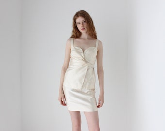 sachin and babi light blue dress One Shoulder Dress with Satin Sash main image 0