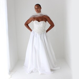 white by vera wang dutch lace corset wedding dress SOPHIA | Pre-order Custom Duchess Silk Beaded Chantilly Lace Basque Waist  off Shoulder Corset A Line Removable Over Skirt Wedding Gown