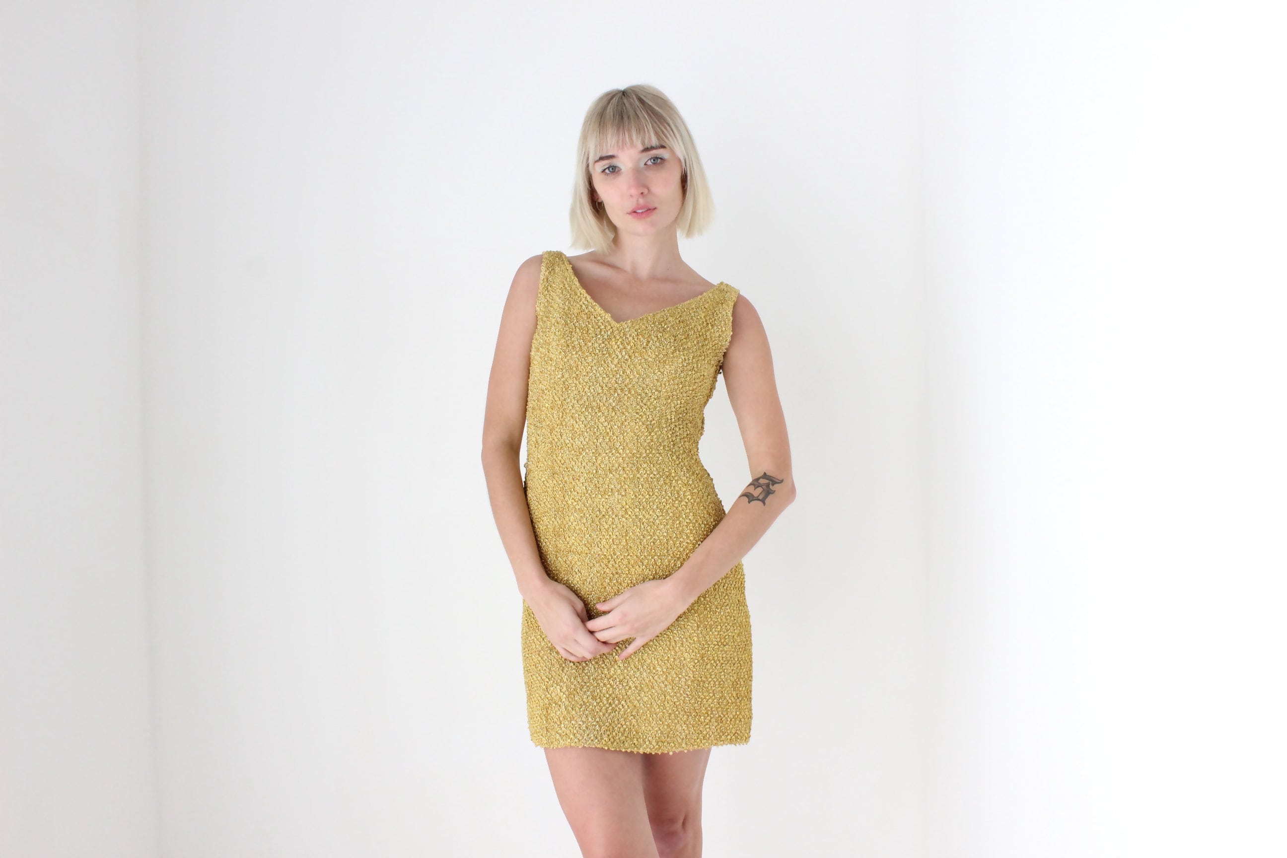 Marylin Monroe Gold Dress - Etsy
