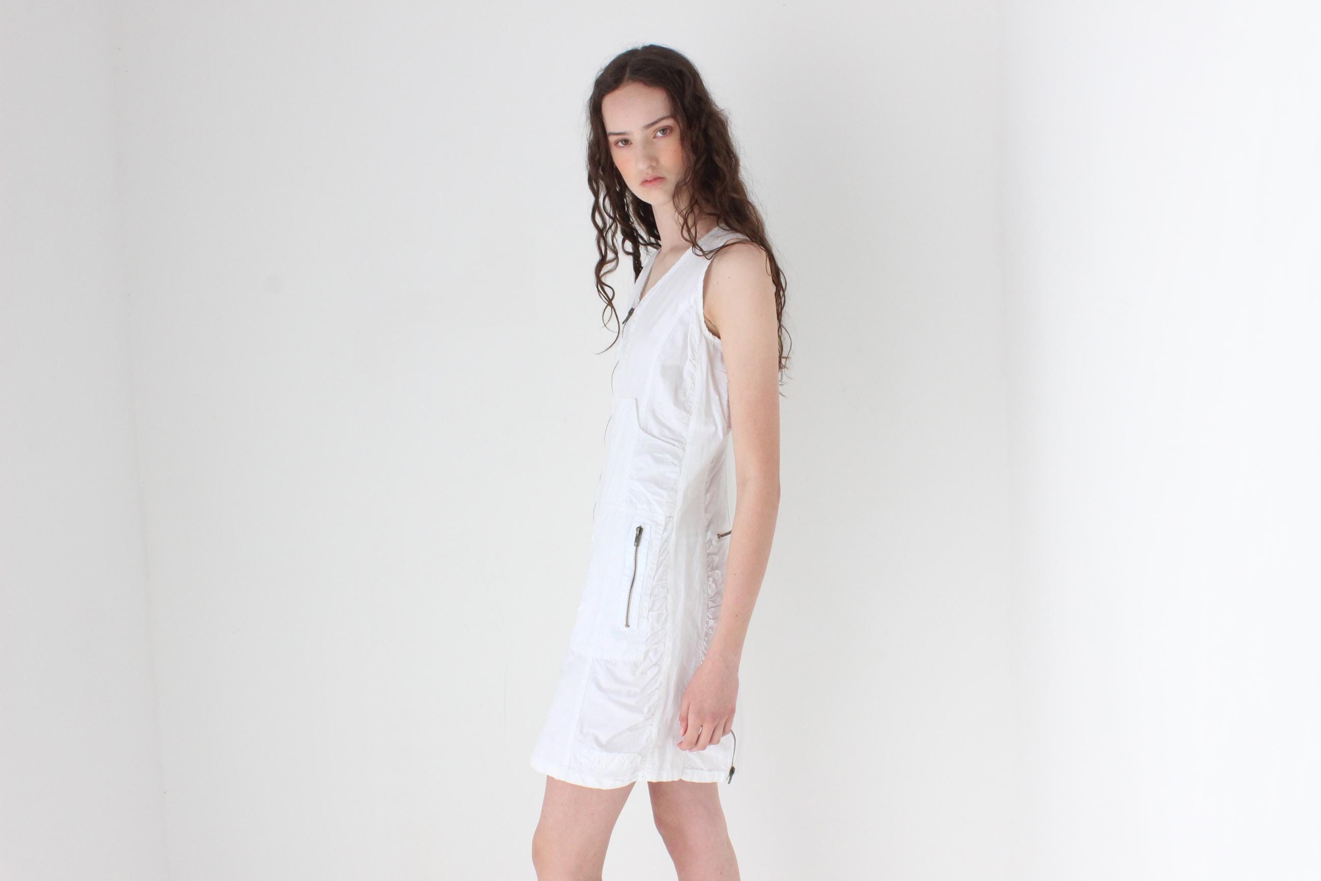 funky white mini dress Thats So Fetch | Imana Mini Dress | White