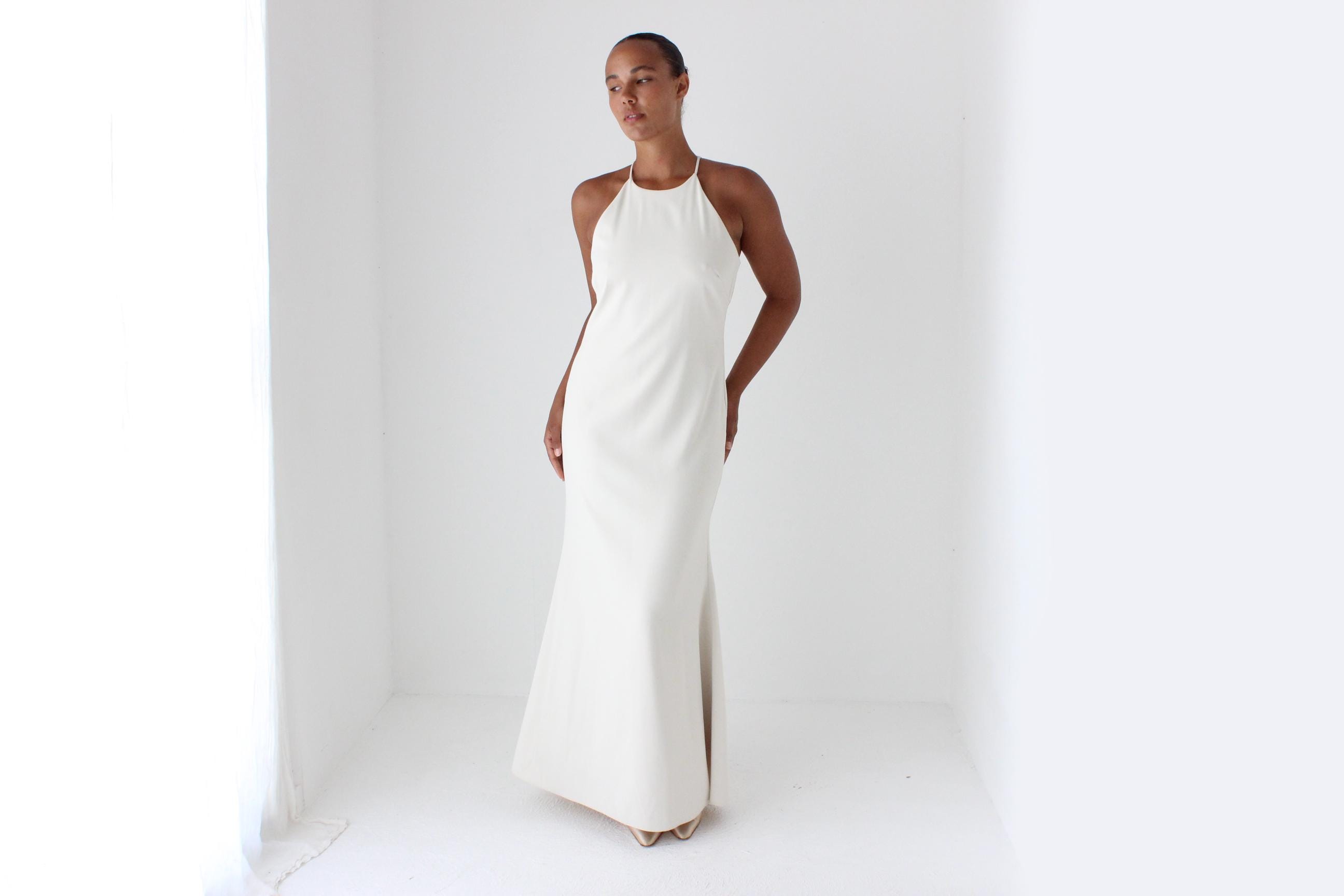 Vera Wang Halter Dress