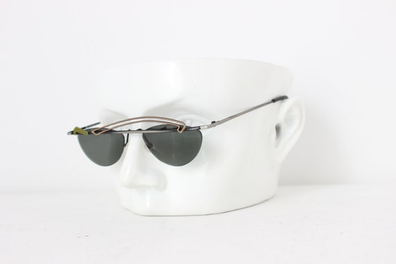 80s NEOSTYLE Germany Asymmetric Metal Art Sunglas… - image 6