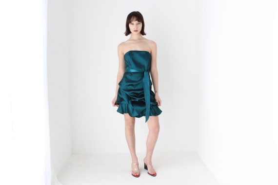 strapless open back dress Princess Off The Shoulder Ruffle Homecoming Dress Short Party Dress US6 / Custom Color main image 0