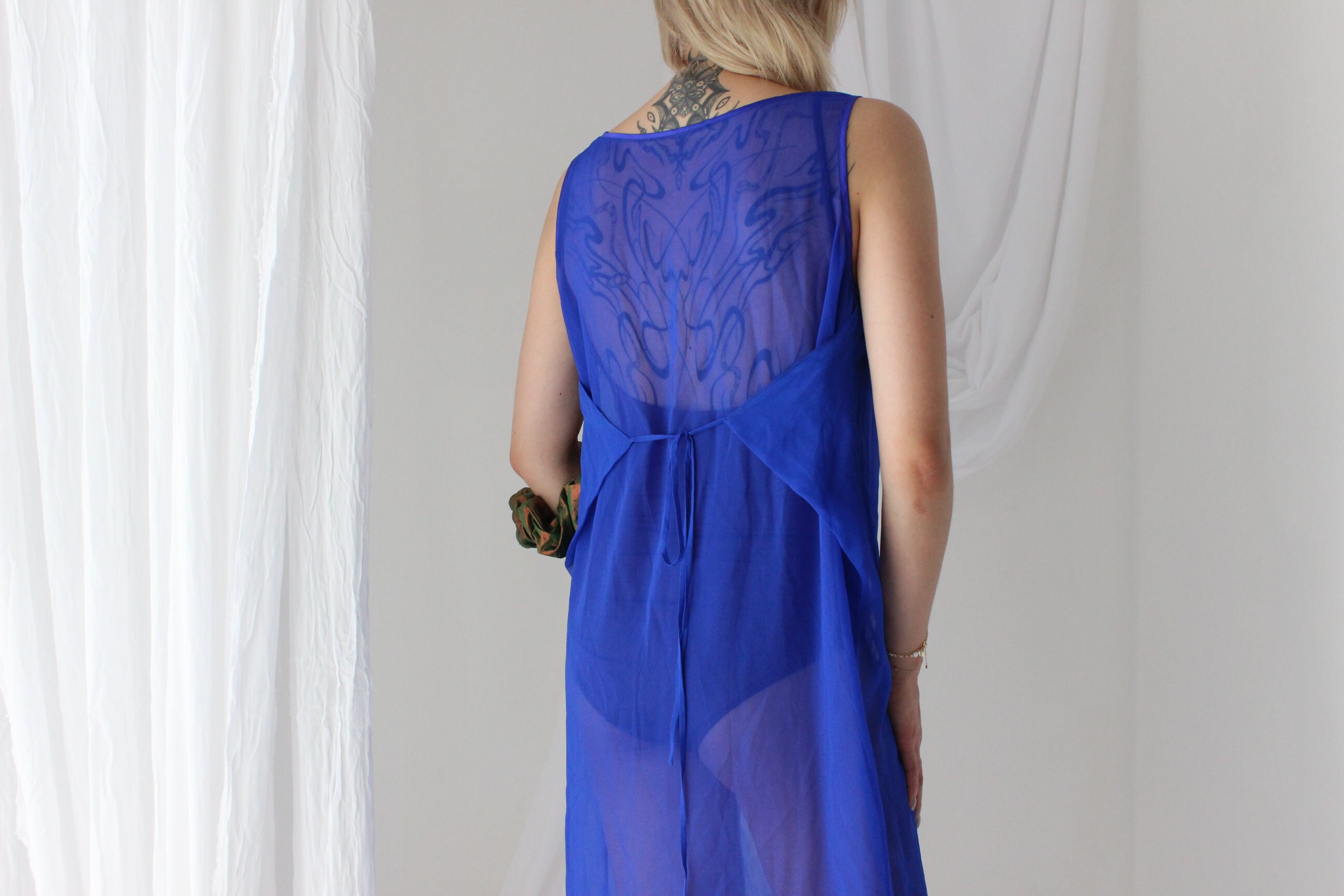 blue klein dress Loved seeing the iconic Yves Klein blue Cline dress out and about in this gorgeous weather. Worn beautifully by @audience.jess