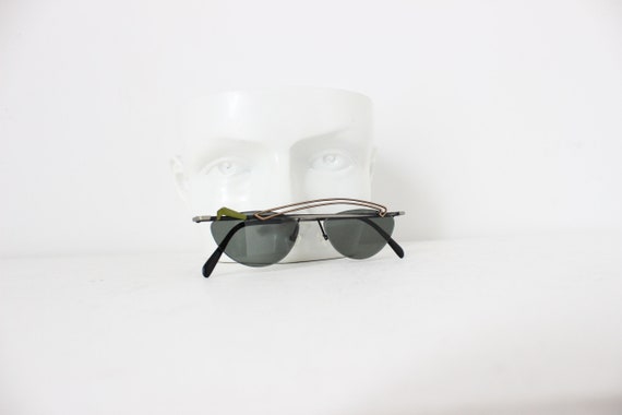 80s NEOSTYLE Germany Asymmetric Metal Art Sunglas… - image 3