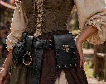 Medieval Leather Bracers Gauntlets – Viking Arm Armor, Cosplay Wrist Guards, Renaissance Costume Accessories, Steampunk Bracer Set