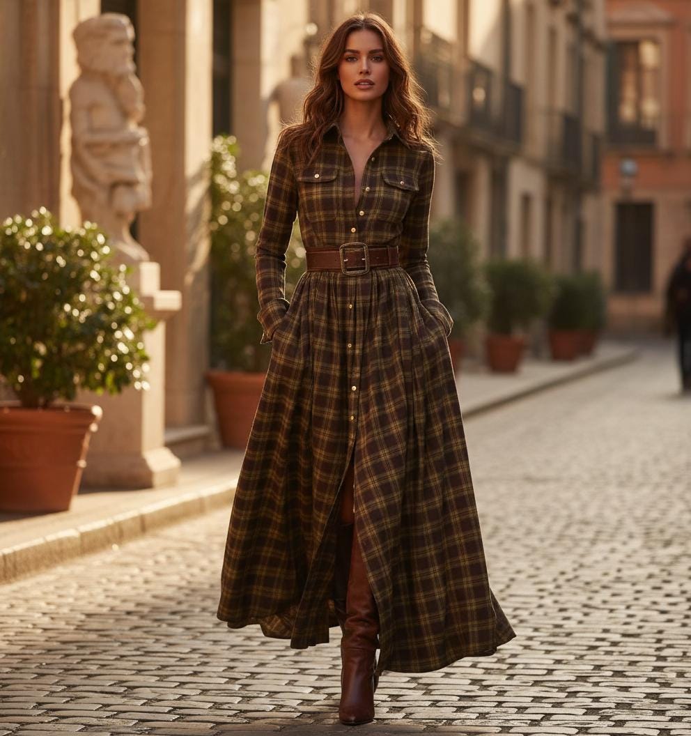 Long Sleeve Casual Maxi Dress