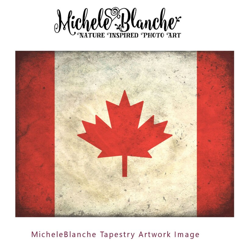 Canada Flag Art Tapestry Large Wall Hanging Canada Maple Leaf Etsy