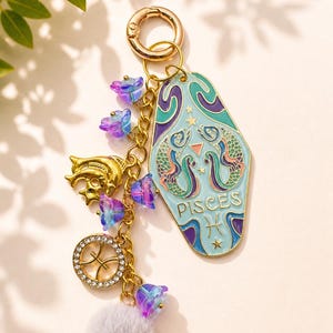 Pisces Bag Charms - Etsy