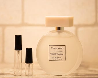 Tahari Velvet Vanilla Perfume Sample | Warm Creamy Vanilla Fragrance Decant (2ml/5ml)