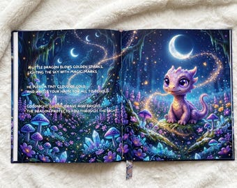 Bedtime Story Book for Girls, Magical Animals Goodnight Story, Printable PDF Ages 2-6