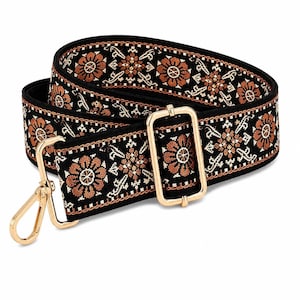Adjustable Cotton Purse Strap Replacement, Multicolor Woven Crossbody