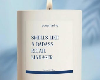 Retail Manager Cashier Candle For Wife Christmas Gift Birthday Anniversary Gift For Friend For Daughter Store Clerk