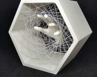 Sculpted 3D Print Hand Home Decor – Choose Your Color