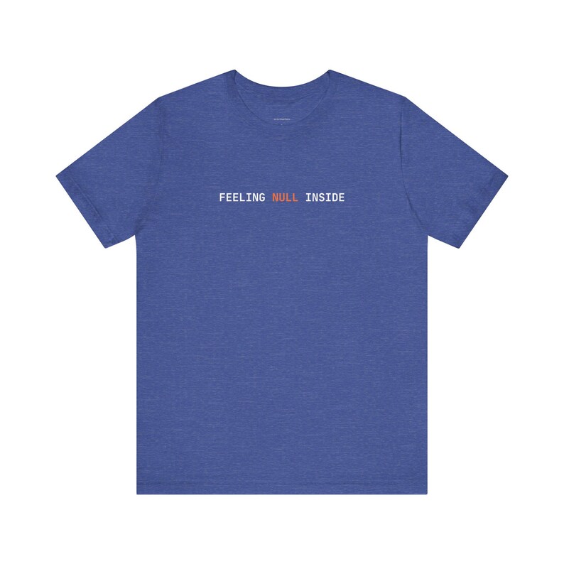 Fühlen Sie sich NULL Innen | Programmierer T-Shirt Bild 2