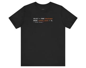 Desarrollador impulsado por el café / Camiseta de programación para desarrolladores