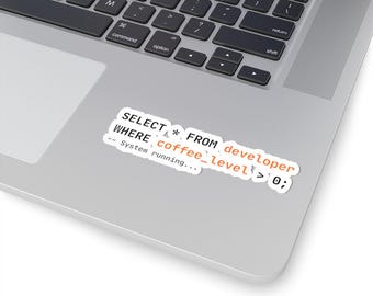 Coffee Driven Developer | Developer laptop decal