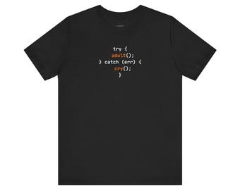 Exception Handler T-Shirt | Funny SQL Developer Coding Humor Tee