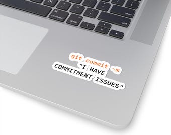 Commitment Issues | Developer laptop decal