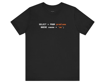 Camiseta de programación SQL Self Roast / Desarrollador