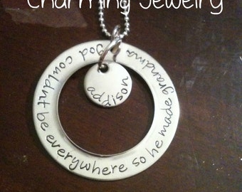 God made grandma necklace with name