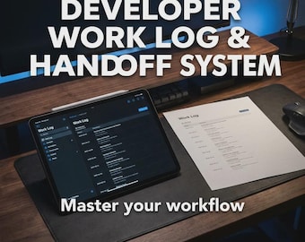 Journal de travail du développeur + note de transfert | de productivité d'un ingénieur logiciel | Suivi des tâches et outil asynchrone | Responsable technique du planificateur de projet PDF