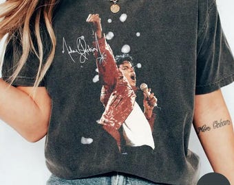 S07 Michael Jackson Bad World Tour 1987 T-Shirt, Vintage Concert Tee, Retro Bootleg Music Shirt, King Of Pop Unisex Fan Gift