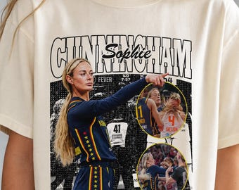 Vintage Sophie Cunningham Basketball Tee, WNBA Indiana Fever Fan Gift, Pointing Meme Graphic Shirt