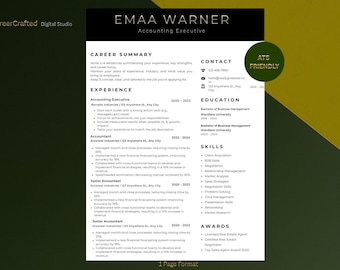 Sofortiger Download Minimalistische ATS-Lebenslaufvorlage für Krankenschwestern, Lehrer, Therapeuten, Arzthelferinnen und Pflegekräfte, Marketing Lebenslauf
