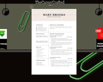 4-seitige Lebenslaufvorlage Anschreiben und Referenzen-Vorlage für MS Word Mac Printable | Moderne Lebenslauf | Mac Lebenslauf Mac Vorlage Mac Lebenslauf