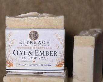 Oat & Ember Bar Soap | Handmade Tallow Soap